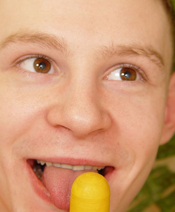 TWINK with a gym ball